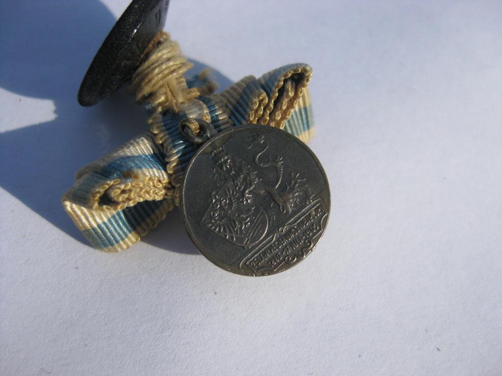 2er Ordensspange silberne Medaille Schwarzburg-Sondershausen