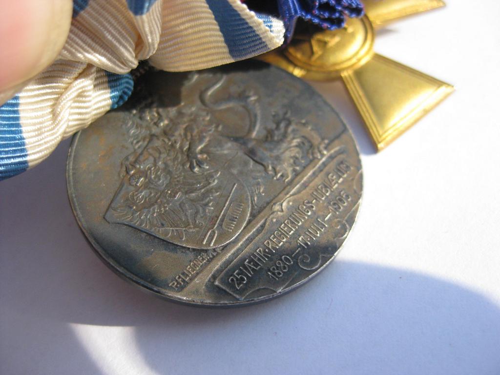 2er Ordensspange silberne Medaille Schwarzburg-Sondershausen