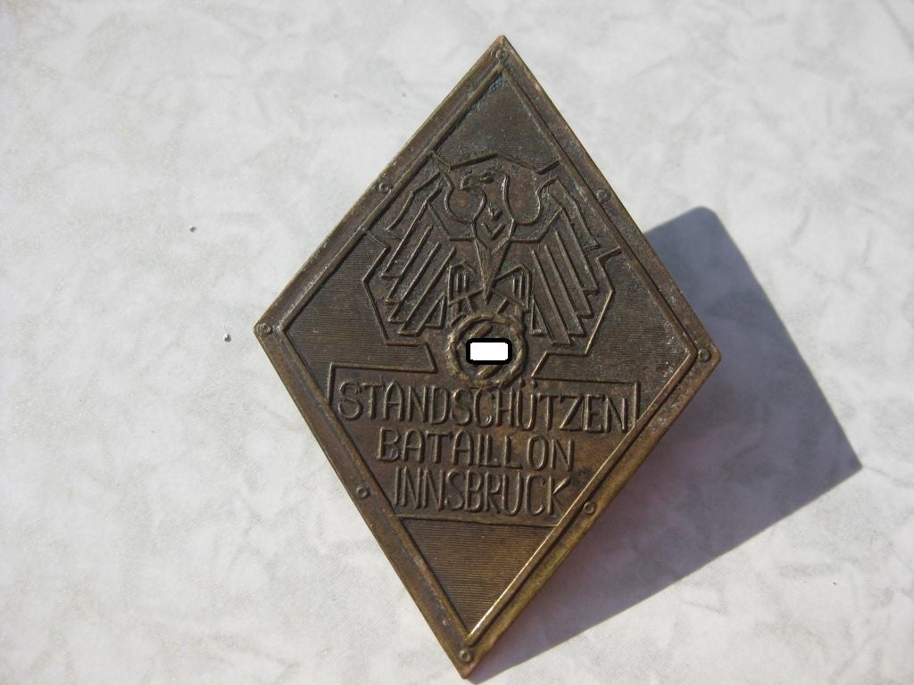 Standschützenbataillon INNSBRUCK Effekten Abzeichen Orden des VOLKSSTURM 1945