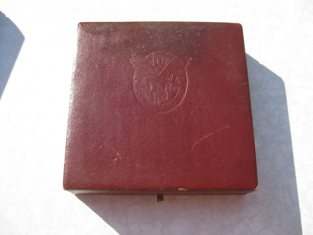 ADAC Automobil - Sportabzeichen in Bronze im Verleihungsetui Abzeichen Ehrenzeichen