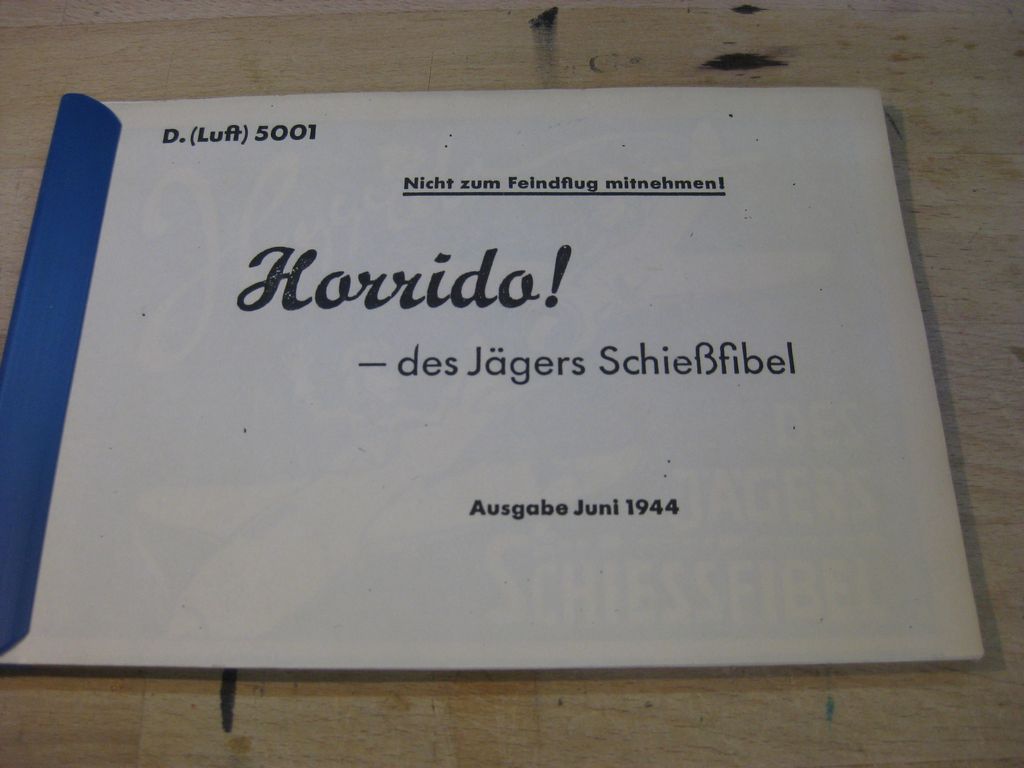Nachdruck Jägers Schießfibel HORRIDO Dienstvorschrift (Luft) 500