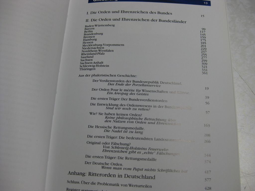 Ordenskatalog Buch Die Orden und Ehrenzeichen unserer Republik BRD Deutschland