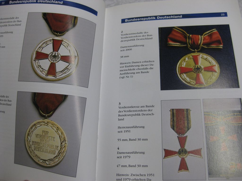 Ordenskatalog Buch Die Orden und Ehrenzeichen unserer Republik BRD Deutschland