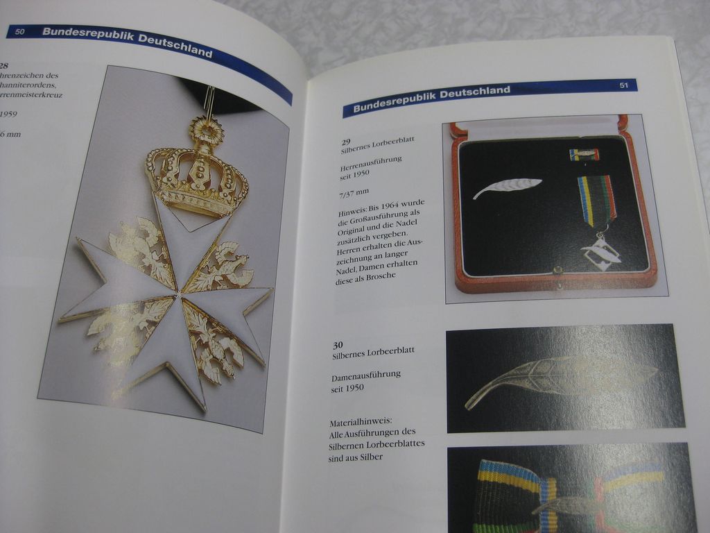 Ordenskatalog Buch Die Orden und Ehrenzeichen unserer Republik BRD Deutschland