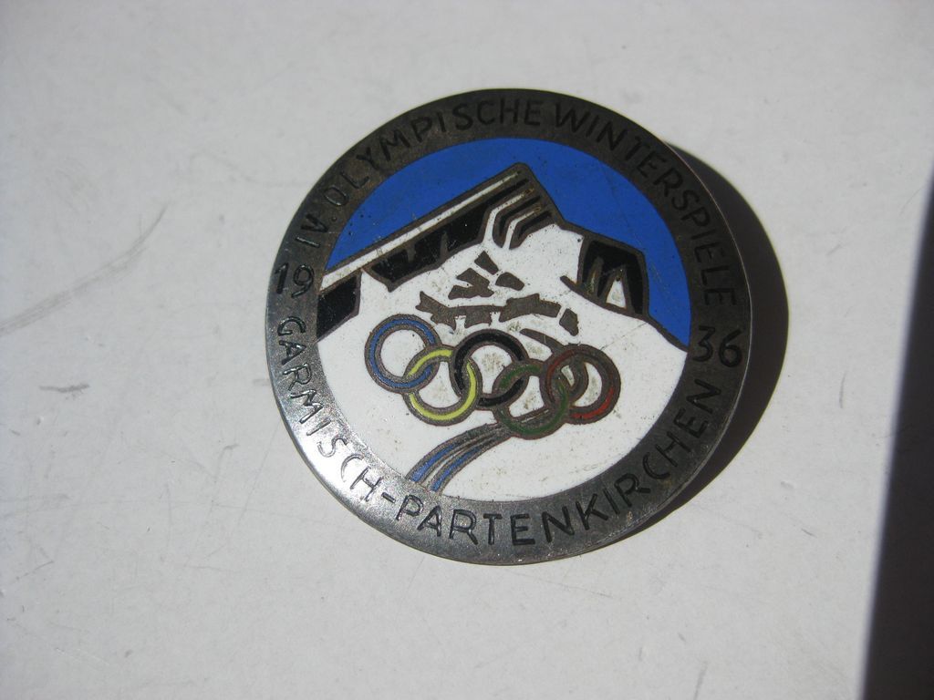 Abzeichen Olympiade / IV. Olympische Winterspiele 1936 Garmisch Partenkirchen