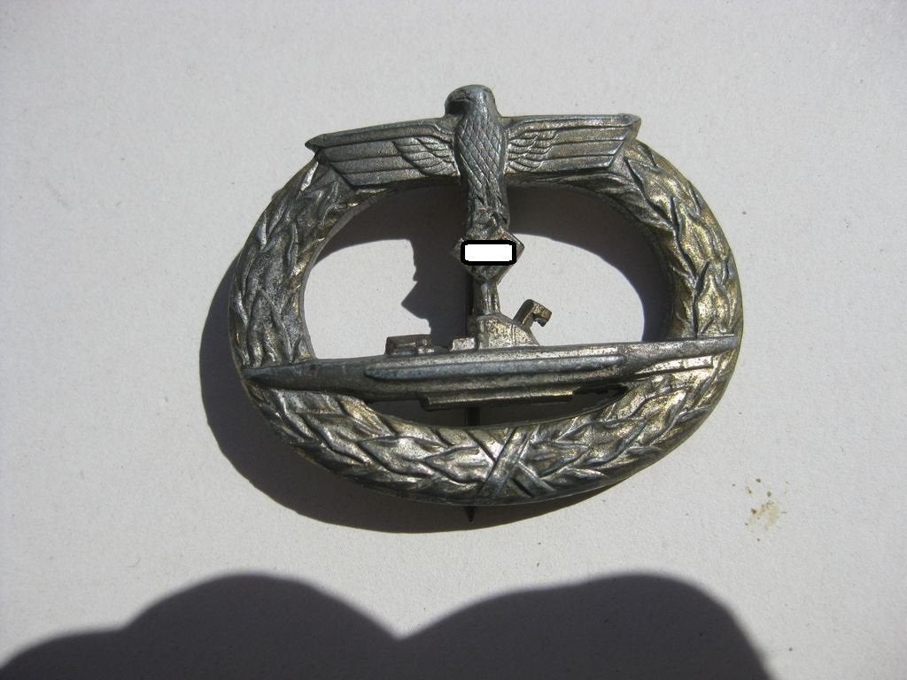U-Bootkriegsabzeichen VARIANTE Hersteller: L/53 Hymmen Co. Unterseeboot Abzeichen Orden 3.Reich Wehrmacht