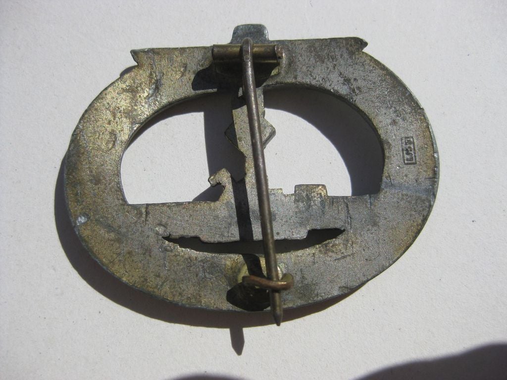 U-Bootkriegsabzeichen VARIANTE Hersteller: L/53 Hymmen Co. Unterseeboot Abzeichen Orden 3.Reich Wehrmacht