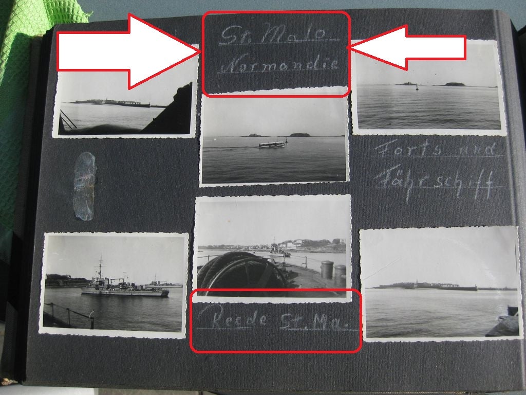 2x Fotoalbum St. Nazaire Festung St. Malo Le Havre Lorient D-Day Gefangenschaft in England 1944 bis 1947 Chadderton Oldham Manchester