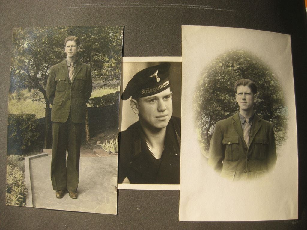 2x Fotoalbum St. Nazaire Festung St. Malo Le Havre Lorient D-Day Gefangenschaft in England 1944 bis 1947 Chadderton Oldham Manchester