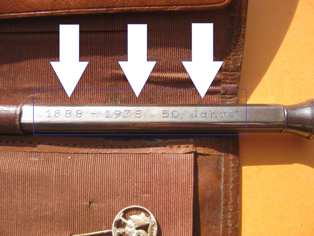 Fahrradmarke Mitgliedsabzeichen Emil Hahn in Backnang 1938 in SILBER 900er