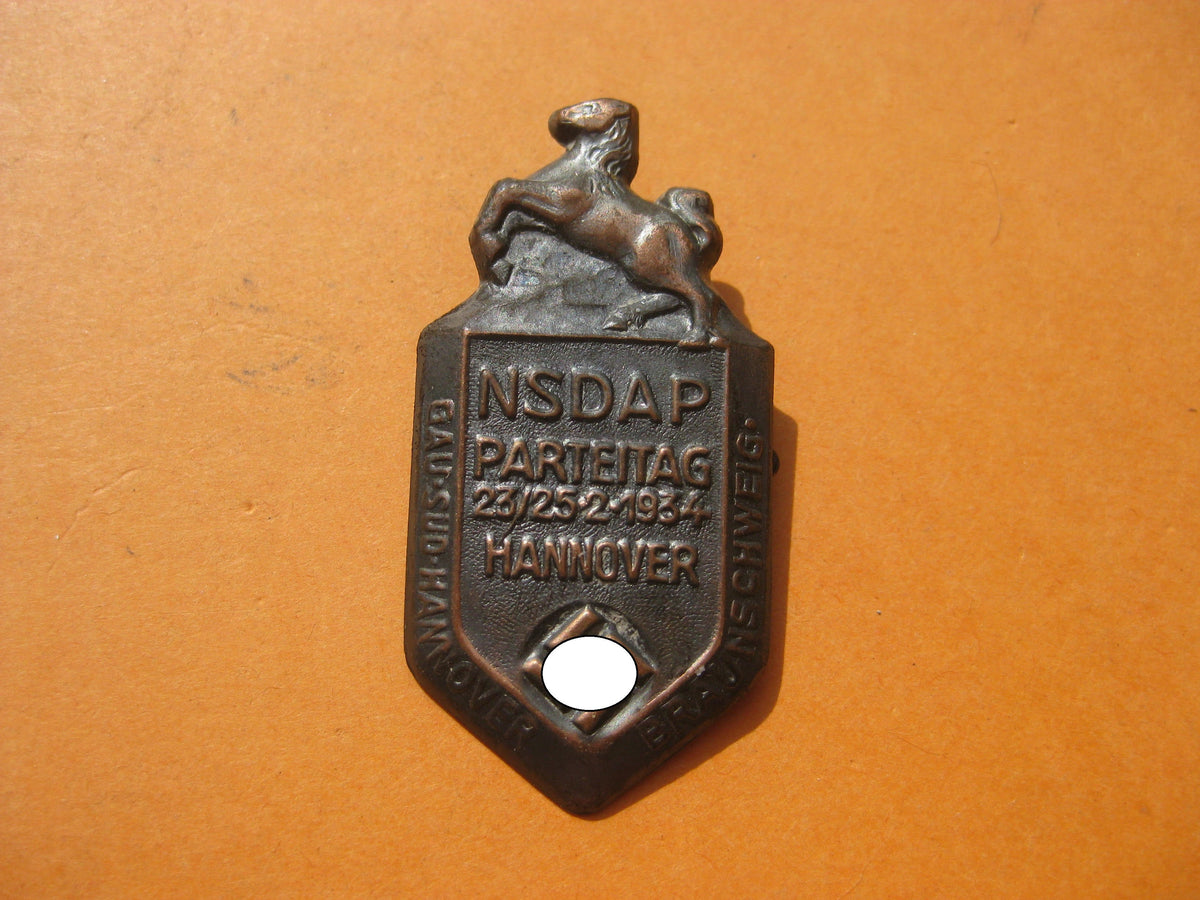 Abzeichen NSDAP Parteitag Hannover 1934 Braunschweig