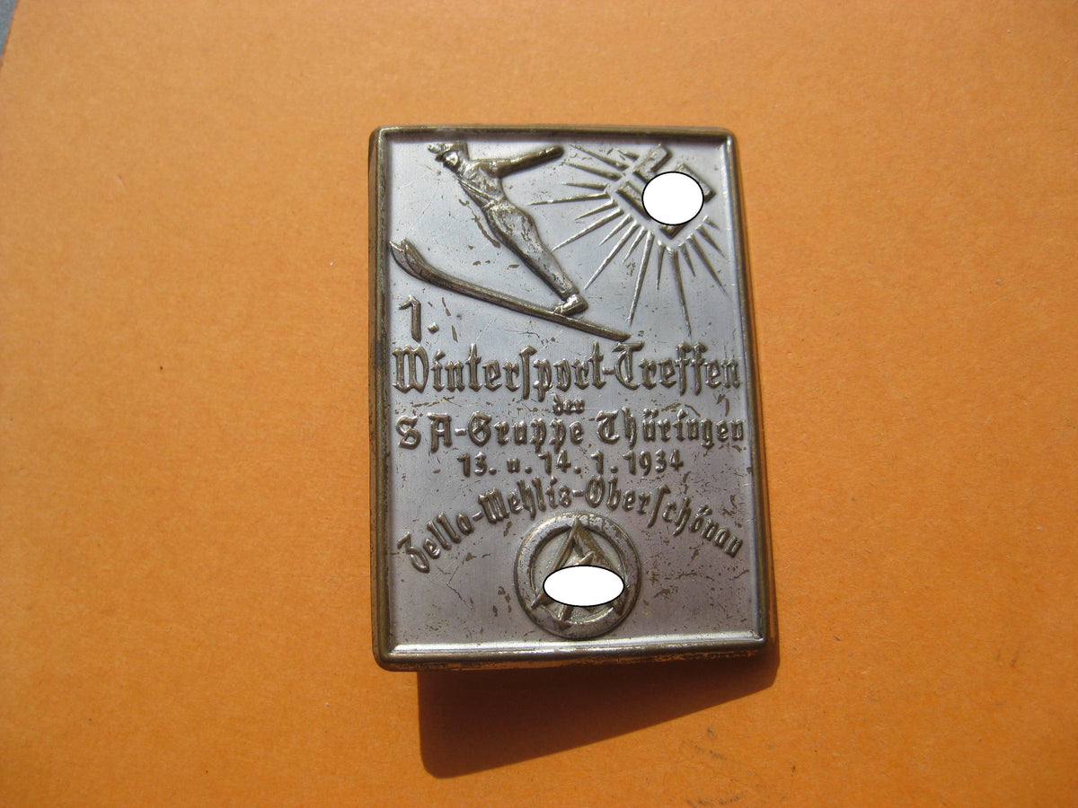 Abzeichen SA Abzeichen Sportfest Zella-Mehlis SA-Gruppe Thüringen Oberschönau