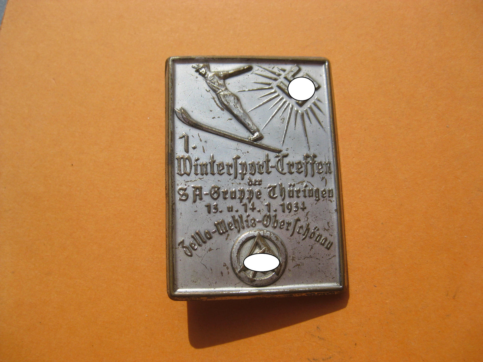 Abzeichen SA Abzeichen Sportfest Zella-Mehlis SA-Gruppe Thüringen Oberschönau