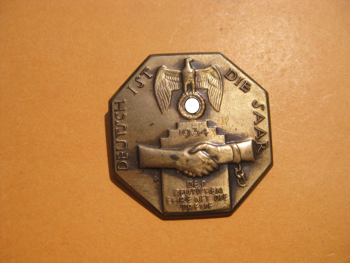 Abzeichen Deutsch ist die Saar 1934