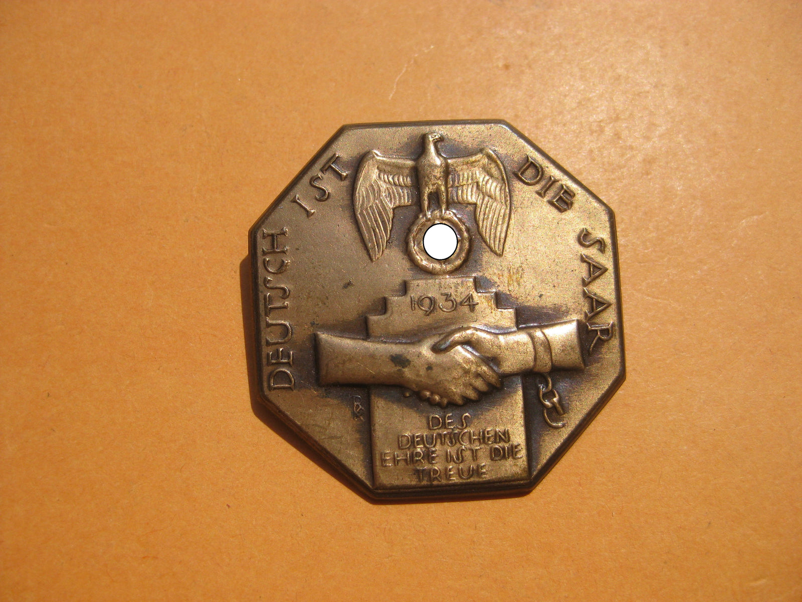 Abzeichen Deutsch ist die Saar 1934