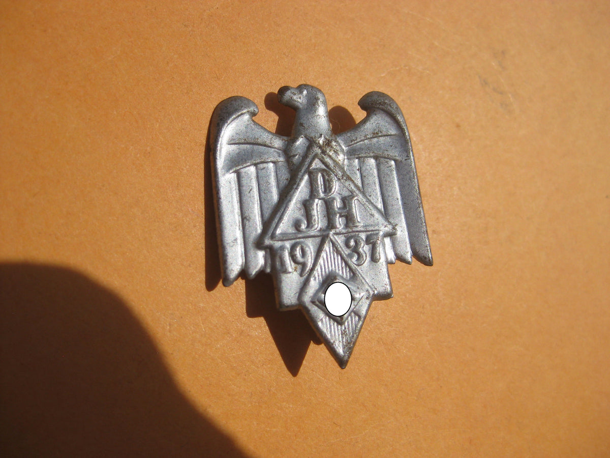 Abzeichen DJH Adler mit Hakenkreuz Metalladler Hitlerjugend HJ