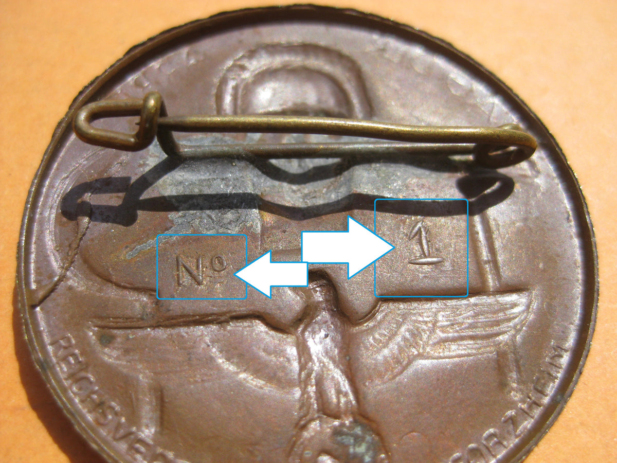 Abzeichen Tag der Arbeit am 1. Mai 1934 Hersteller: Reichsverband Pforzheim 29 Mint Condition