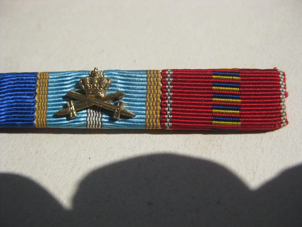 Extrem seltene 4er Bundeswehr Feldspange / Miniatur 1939 Ordensspange Rumänien