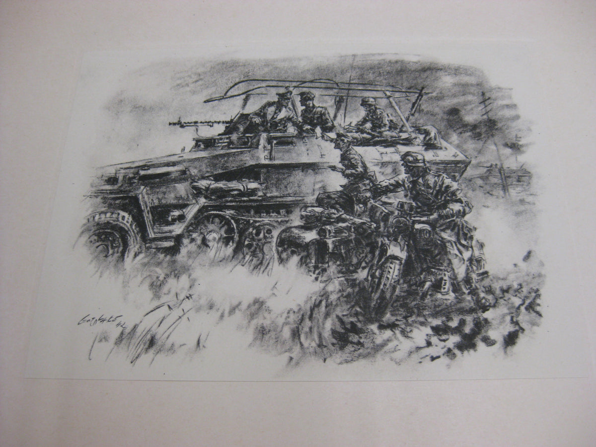 Panzergrenadiere - Mappe mit 21 Drucken (komplett ) von Walter Gotschke 1942 Buch Heft