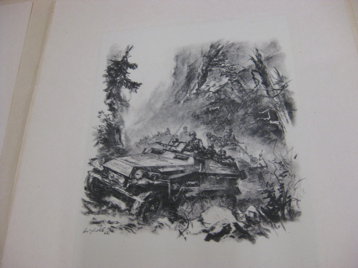 Panzergrenadiere - Mappe mit 21 Drucken (komplett ) von Walter Gotschke 1942 Buch Heft