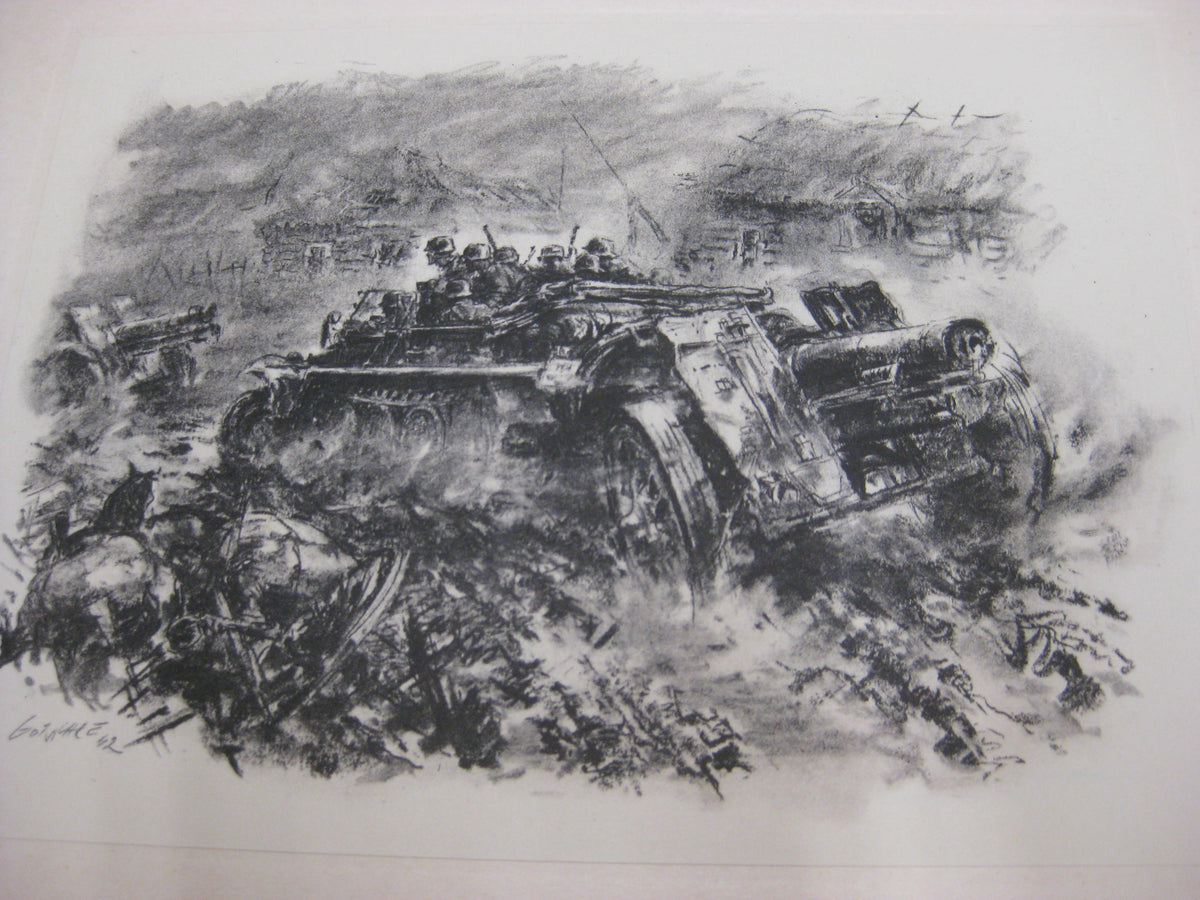 Panzergrenadiere - Mappe mit 21 Drucken (komplett ) von Walter Gotschke 1942 Buch Heft