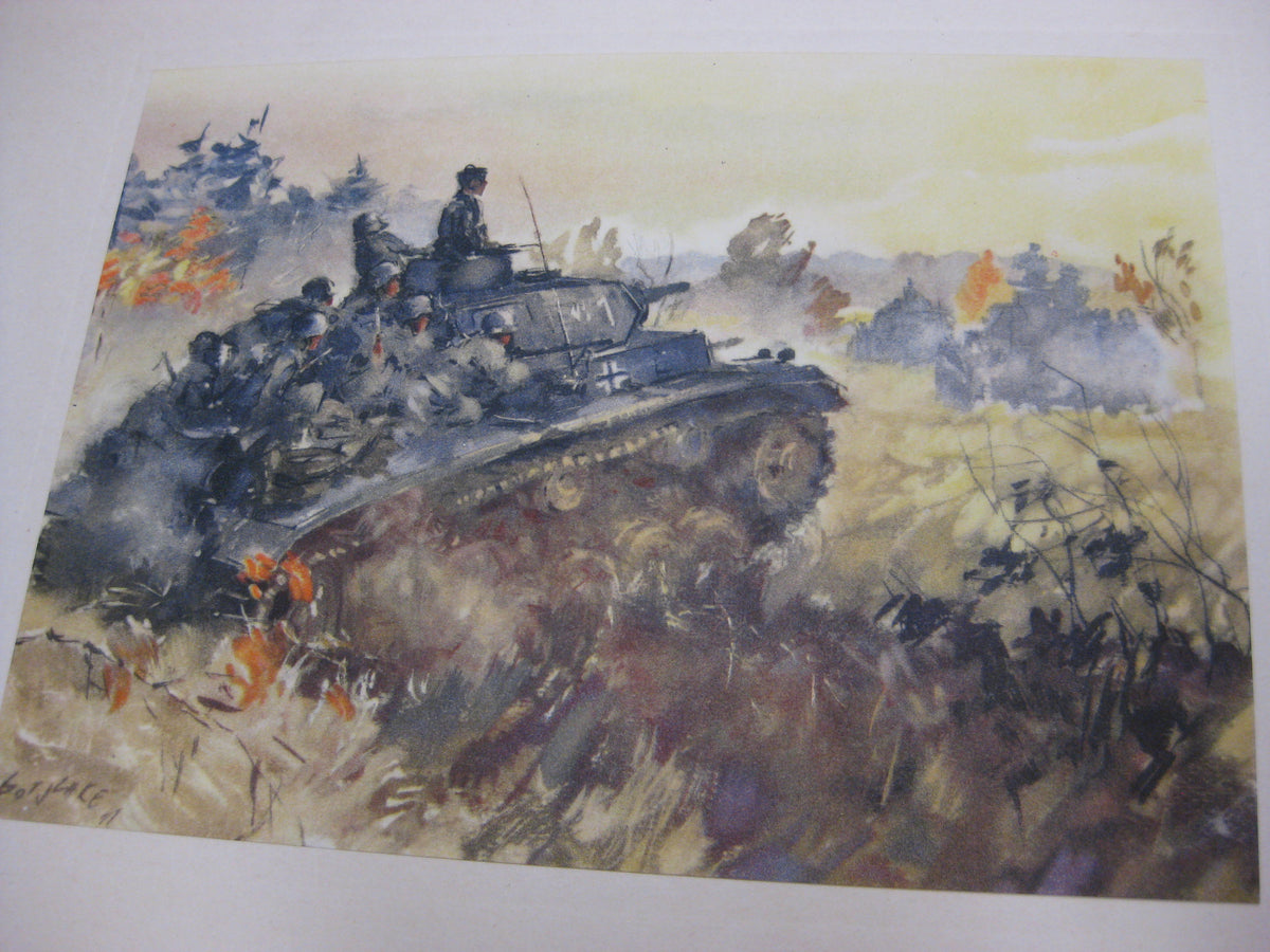 Panzergrenadiere - Mappe mit 21 Drucken (komplett ) von Walter Gotschke 1942 Buch Heft