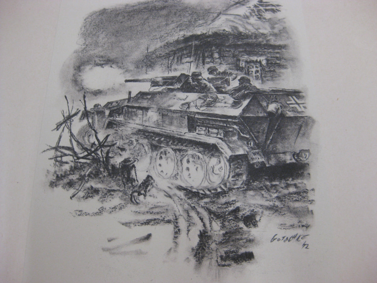 Panzergrenadiere - Mappe mit 21 Drucken (komplett ) von Walter Gotschke 1942 Buch Heft