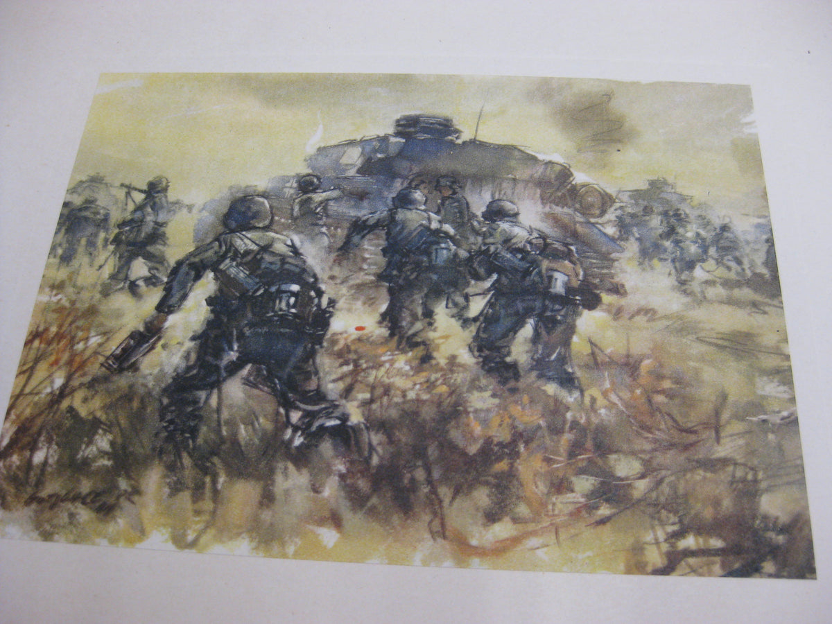 Panzergrenadiere - Mappe mit 21 Drucken (komplett ) von Walter Gotschke 1942 Buch Heft