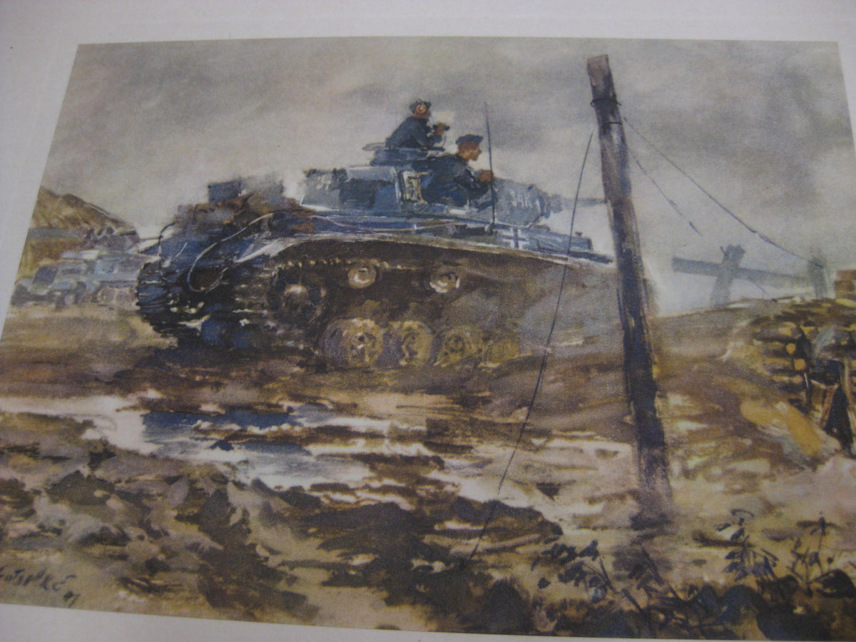 Panzergrenadiere - Mappe mit 21 Drucken (komplett ) von Walter Gotschke 1942 Buch Heft