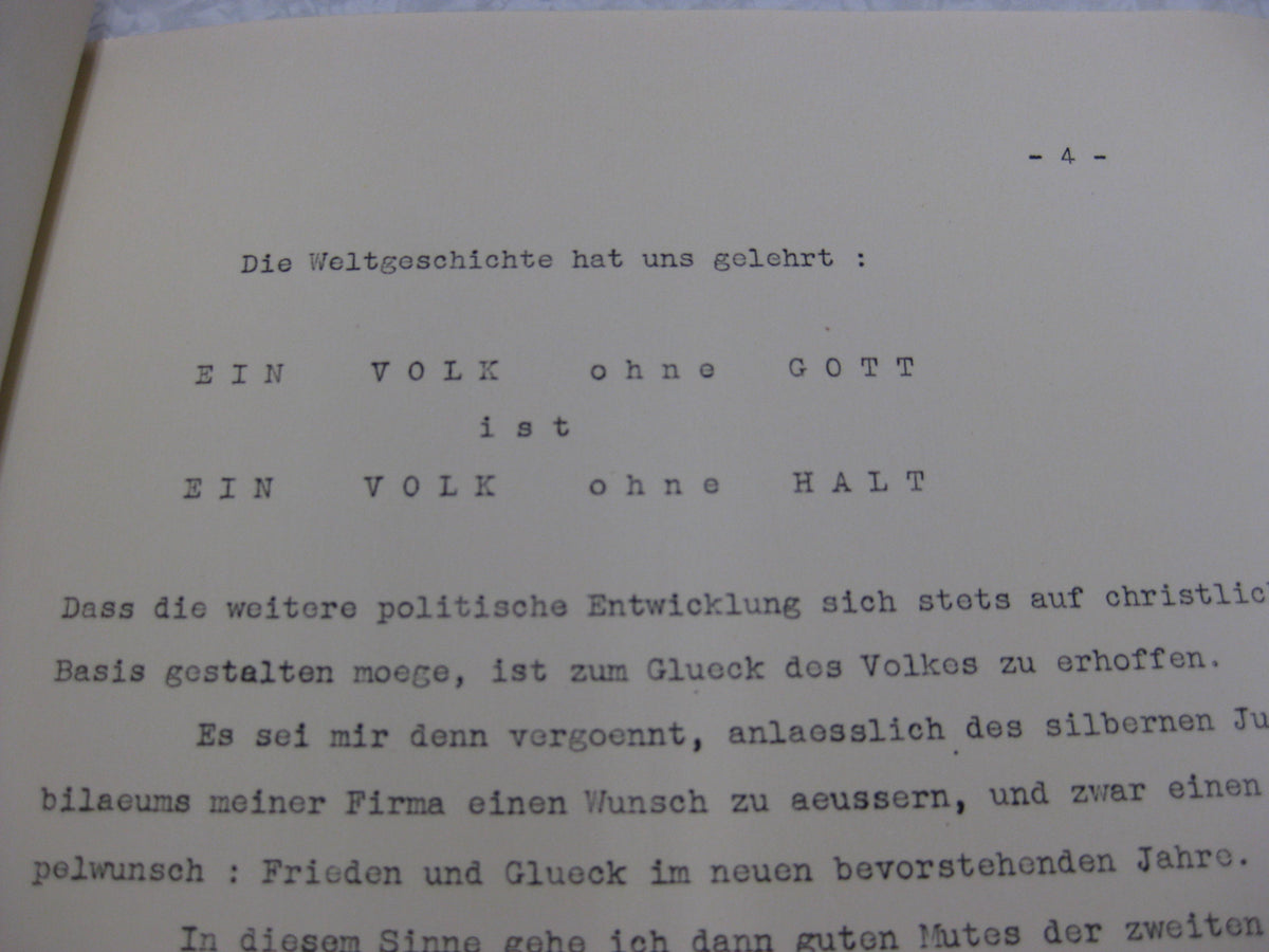 Urkundenheft Holland Niederlande 1937 den HAAG deutsch-holländische &quot;Freundschaft&quot;
