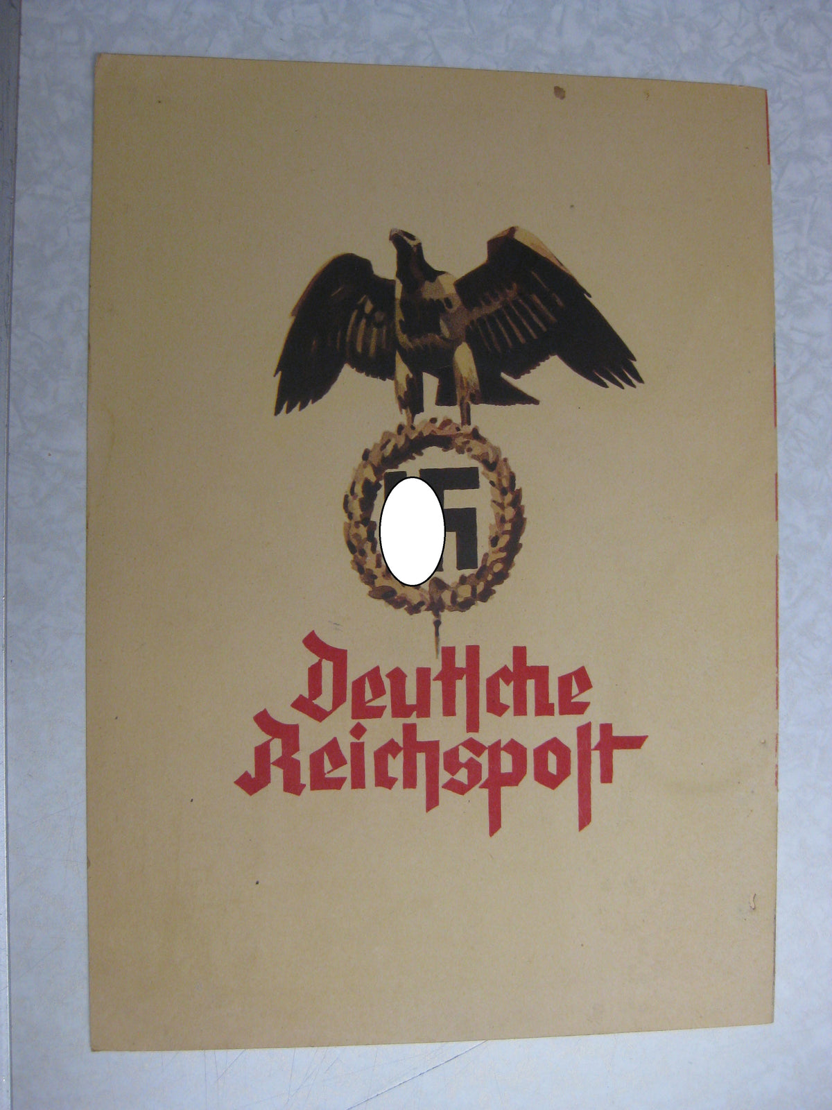 Schmucktelegramm Deutsche Reichspost 1938