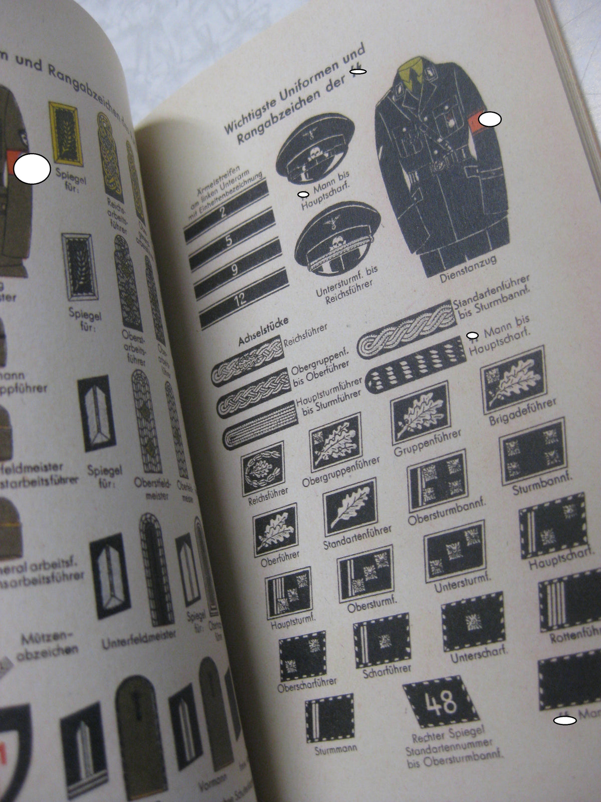 Buch Heftchen Deutsche Uniformen Wehrmacht Kriegsmarine Luftwaffe Waffen-SS SA Hitlerjugend NSFK NSKK etc etc