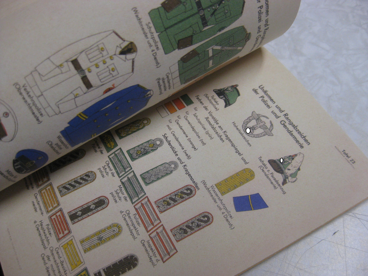 Buch Heftchen Deutsche Uniformen Wehrmacht Kriegsmarine Luftwaffe Waffen-SS SA Hitlerjugend NSFK NSKK etc etc