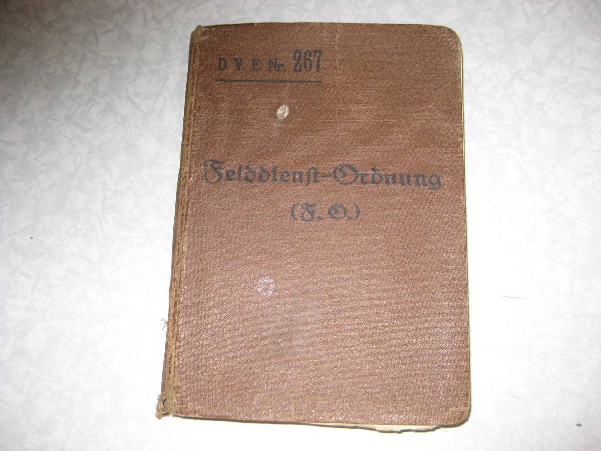 Originalausgabe Dienstvorschrift Felddienst - Ordnung  Heeresdienstvorschrift 267 SELTEN !!