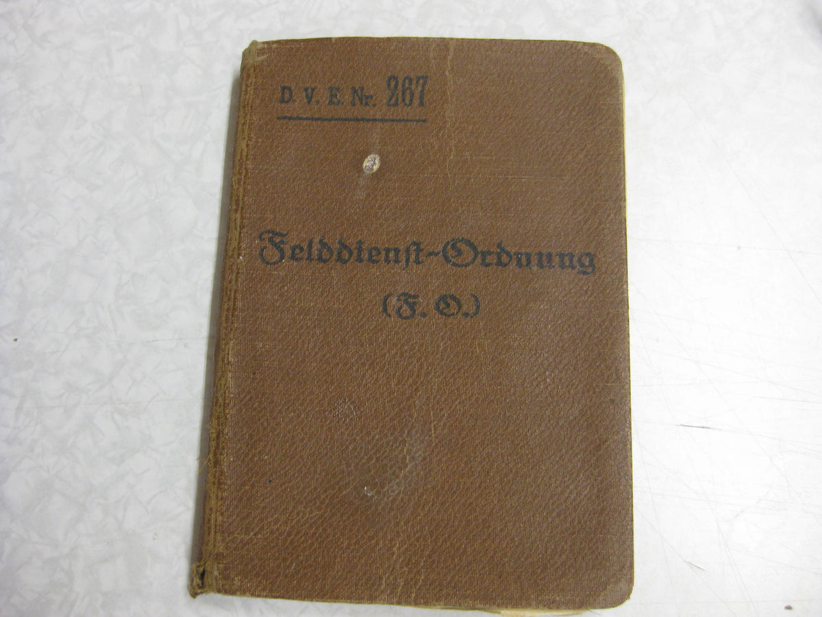 Originalausgabe Dienstvorschrift Felddienst - Ordnung  Heeresdienstvorschrift 267 SELTEN !!