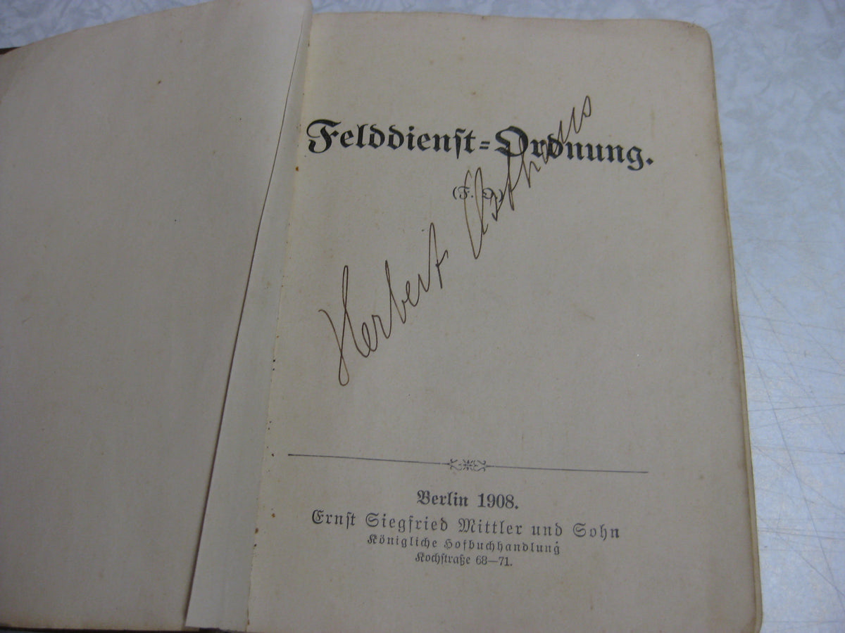 Originalausgabe Dienstvorschrift Felddienst - Ordnung  Heeresdienstvorschrift 267 SELTEN !!