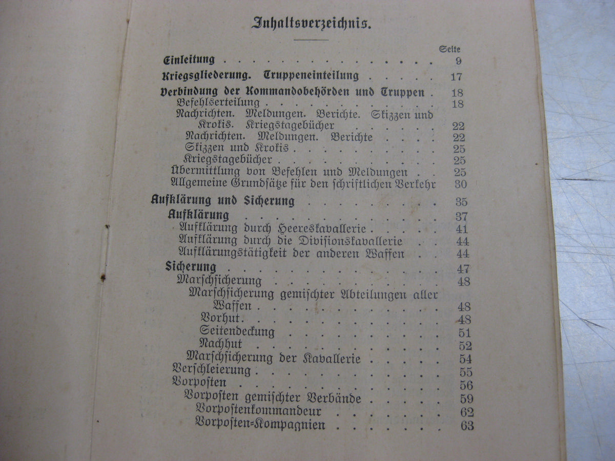 Originalausgabe Dienstvorschrift Felddienst - Ordnung  Heeresdienstvorschrift 267 SELTEN !!