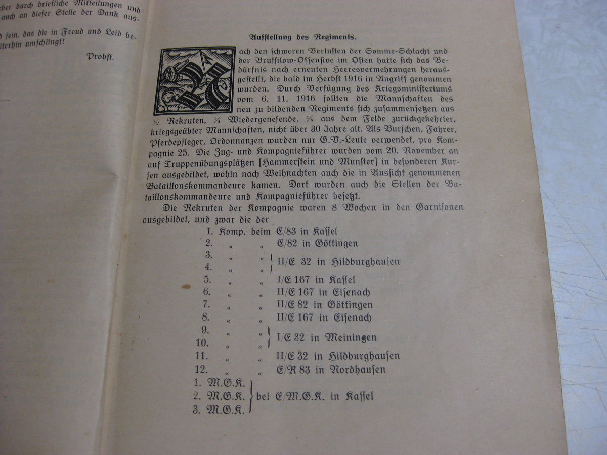 Buch / Heft Erinnerungsblätter deutscher Regimenter das Infanterie Regiment Nr. 466 Cassel Hessen