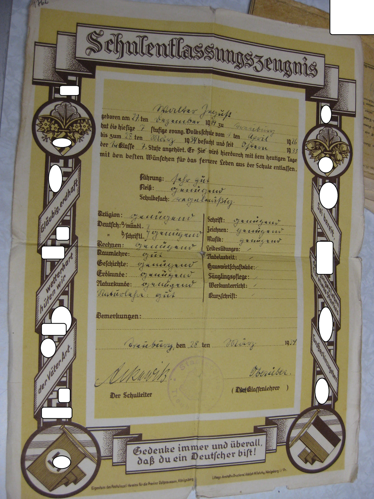 Verleihungsurkunden Luftwaffe Ärmelband  KRETA Fallschirmschützenabzeichen