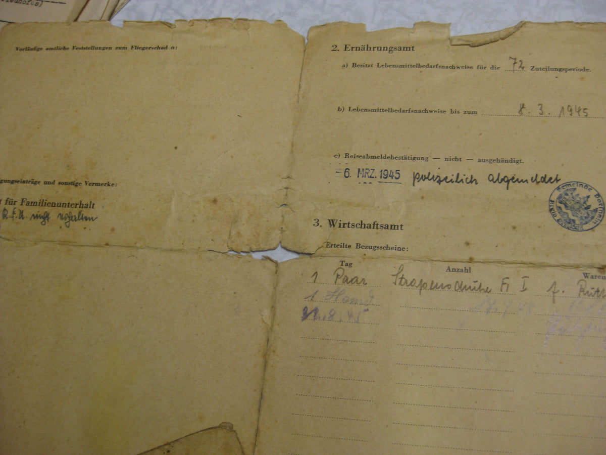 Verleihungsurkunden Luftwaffe Ärmelband  KRETA Fallschirmschützenabzeichen