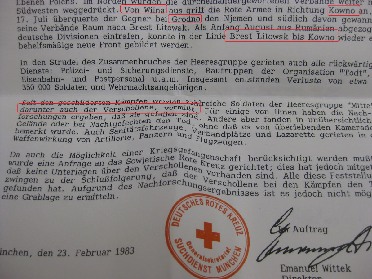 Besitzzeugnis Verleihungsurkunde Kriegsverdienstkreuz 2.Klasse mit Schwertern KVK2/39