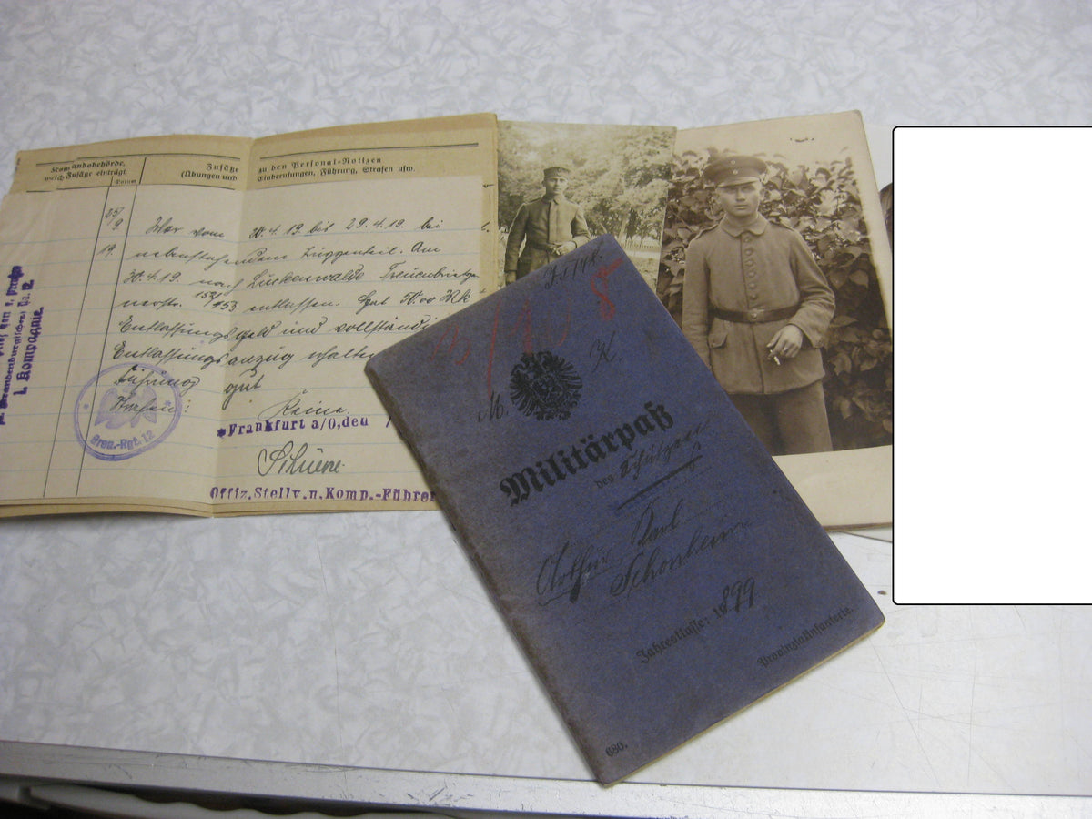 Militärpaß / Soldbuch Reserve Infanterie Regiment 52