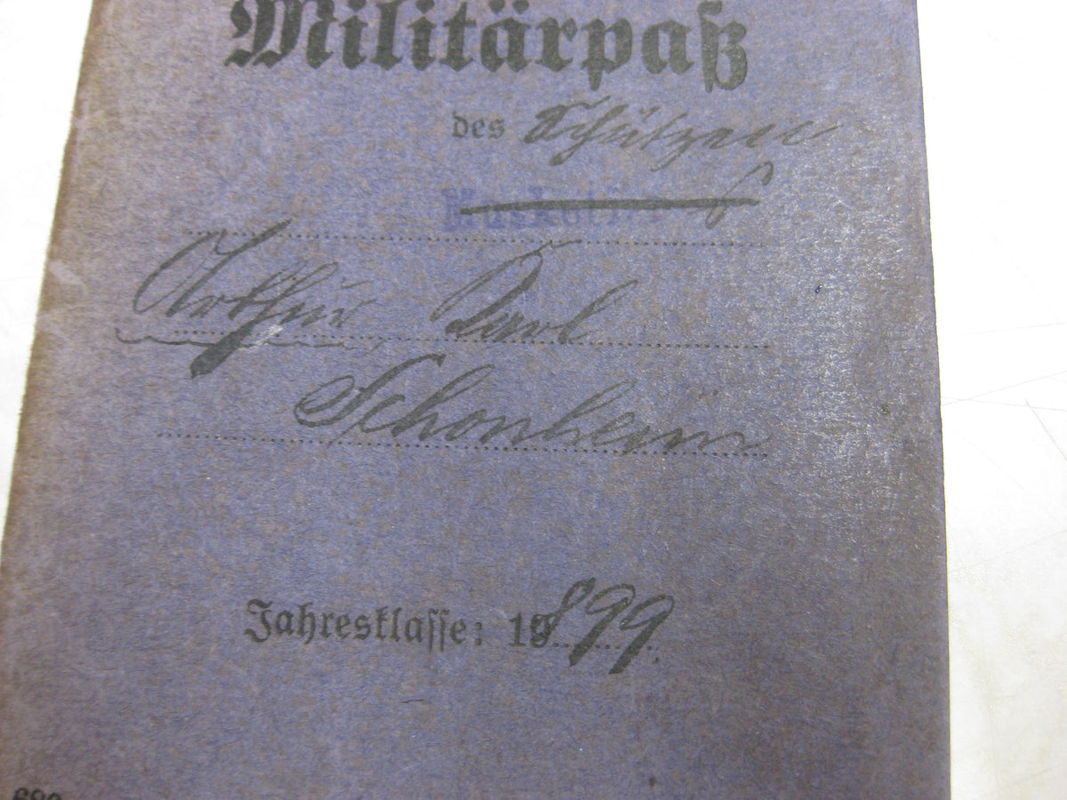Militärpaß / Soldbuch Reserve Infanterie Regiment 52
