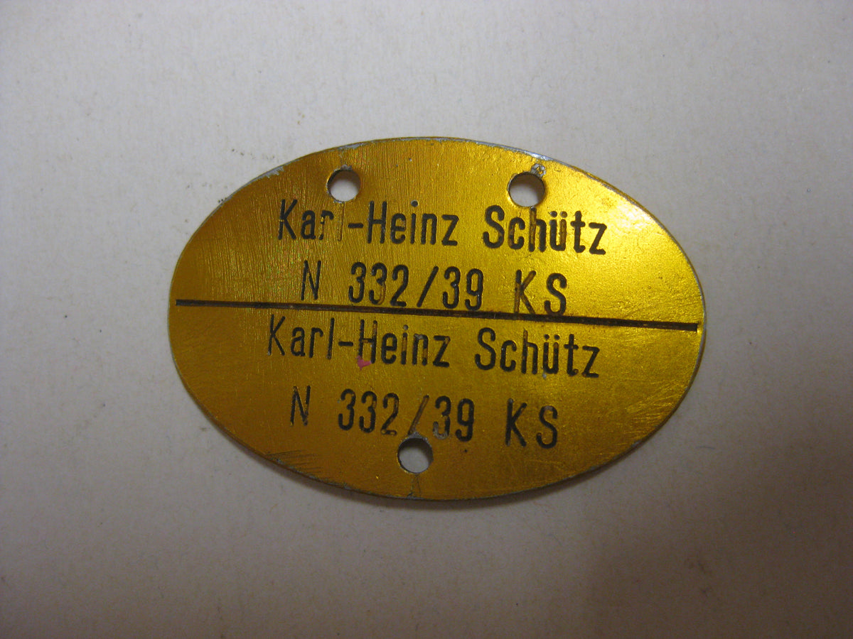Erkennungsmarke KEIN Bodenfund !! 1000% alt und ORIGINAL Kriegsmarine