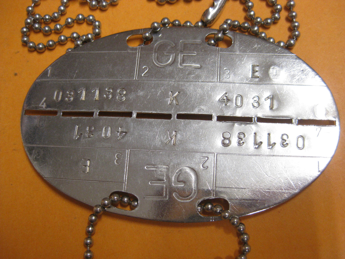 Erkennungsmarke KEIN Bodenfund !! 1000% alt und ORIGINAL Bundeswehr