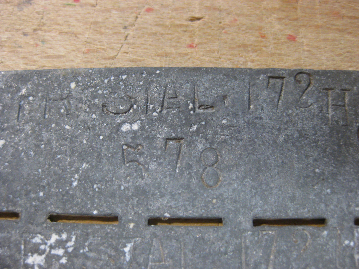 Kriegsgefangenen Erkennungsmarke1000% alt und ORIGINAL Front  STALAG 172 in Doulles Frankreich