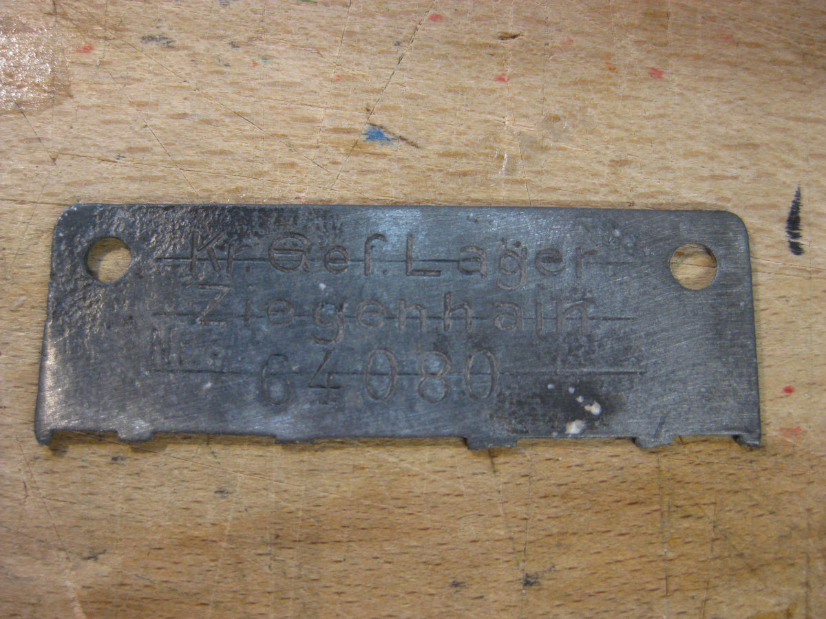 Kriegsgefangenen Erkennungsmarke 1000% alt und ORIGINAL STALAG IX in Ziegenhain