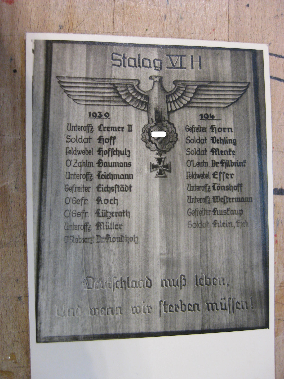 Nachlass Dokumente Hauptmann aus Dortmund Wehrmacht im Stammlager Stalag 382