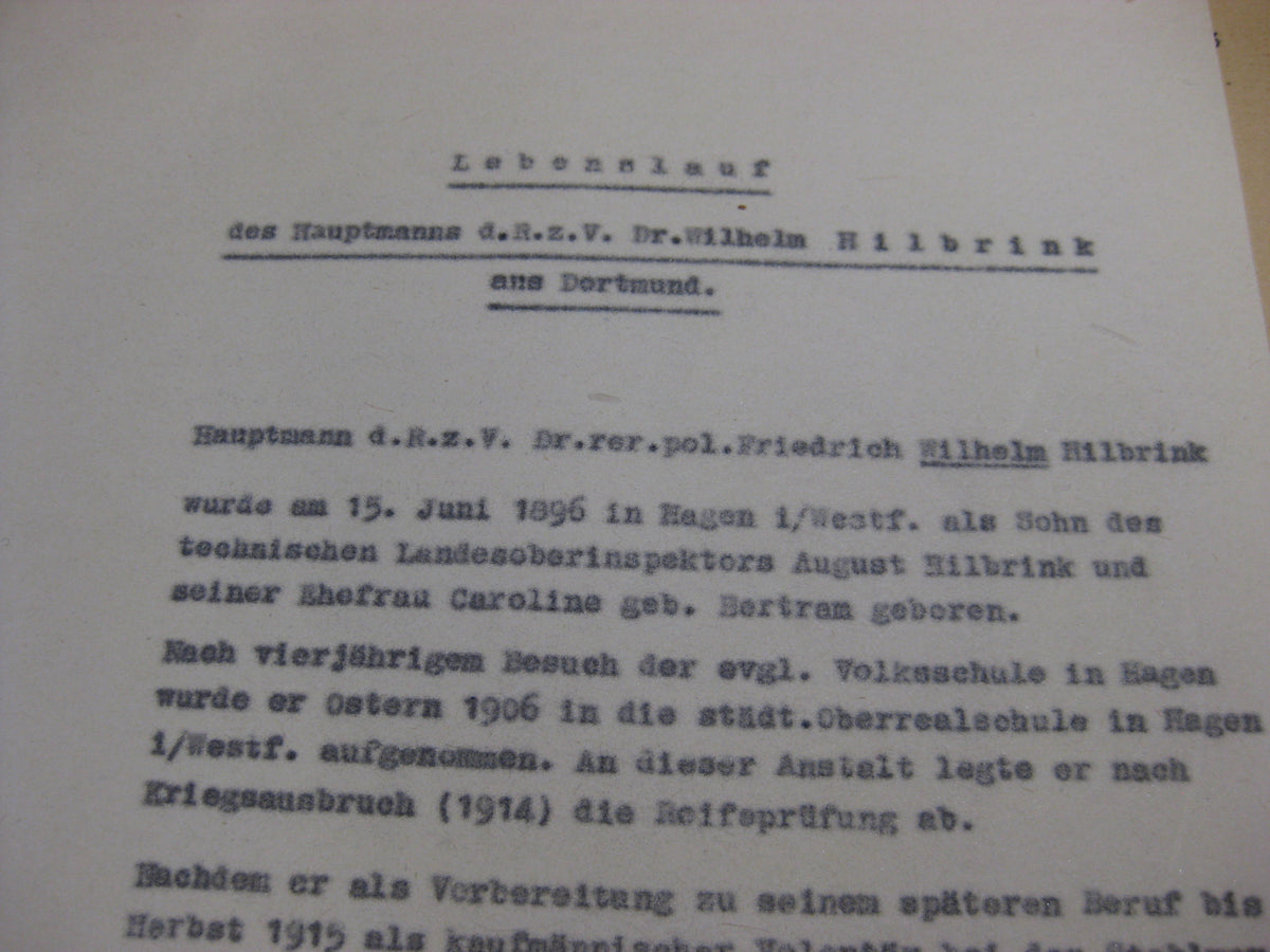 Nachlass Dokumente Hauptmann aus Dortmund Wehrmacht im Stammlager Stalag 382