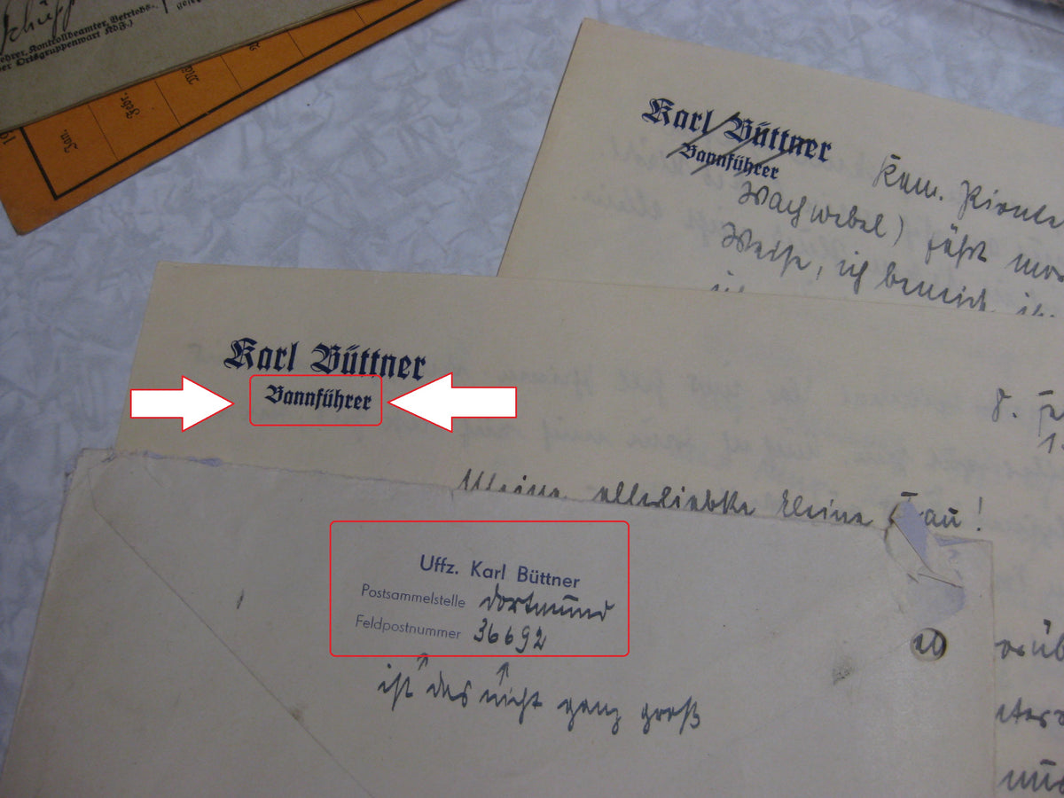 Verleihungsurkunden Panzertruppe gefallen in Charkow Panzerkampfwagenabzeichen in Silber